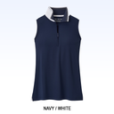PETER MILLAR CHRISSIE SLEEVELESS ZIP POLO