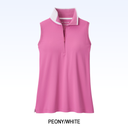 PETER MILLAR CHRISSIE SLEEVELESS ZIP POLO