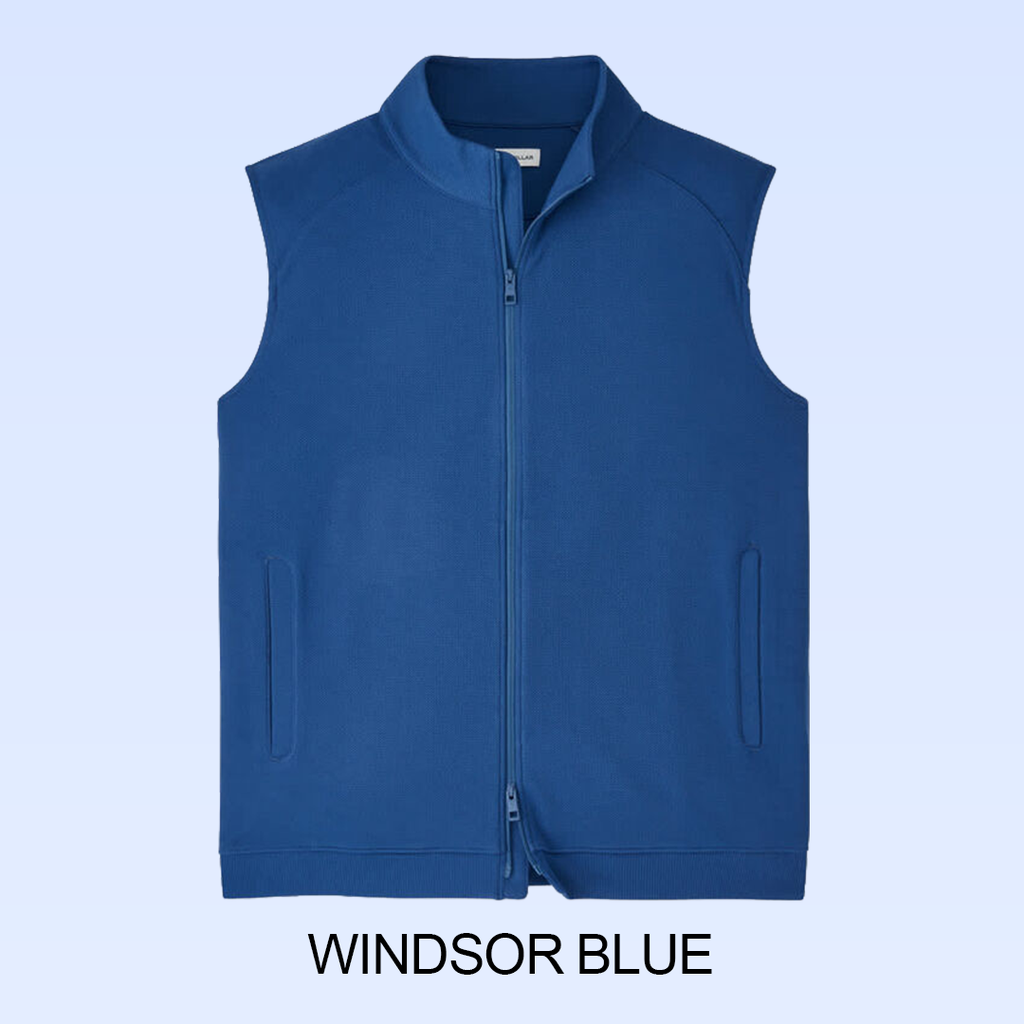 PETER MILLAR CRADLE PIQUÉ PERFORMANCE FULL-ZIP VEST