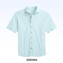 JOHNNIE-O BRECK SOLID KNIT SHORT SLEEVE BUTTON DOWN