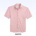 JOHNNIE-O BRECK SOLID KNIT SHORT SLEEVE BUTTON DOWN