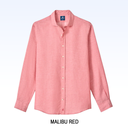 JOHNNIE-O LINEN BLEND BUTTON DOWN SHIRT - MCCARTHY SOLID