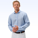 JOHNNIE-O LINEN BLEND BUTTON DOWN SHIRT - MCCARTHY SOLID