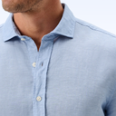 JOHNNIE-O LINEN BLEND BUTTON DOWN SHIRT - MCCARTHY SOLID