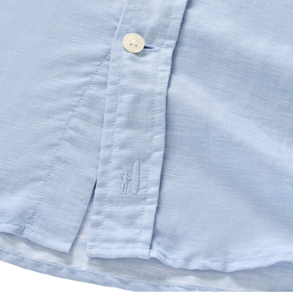 JOHNNIE-O LINEN BLEND BUTTON DOWN SHIRT - MCCARTHY SOLID