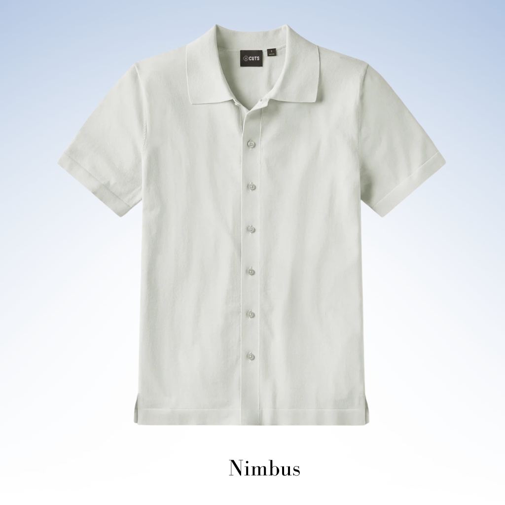 CUTS CLOTHING RIVIERA KNIT BUTTON UP