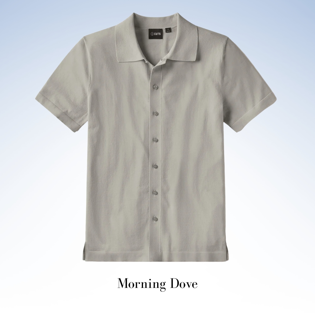 CUTS CLOTHING RIVIERA KNIT BUTTON UP