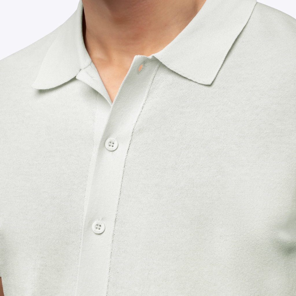 CUTS CLOTHING RIVIERA KNIT BUTTON UP