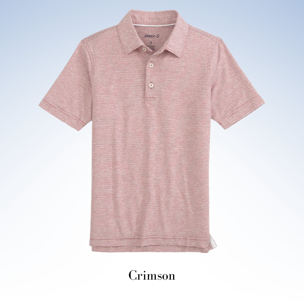 JOHNNIE-O PERFORMANCE JERSEY POLO - LYNDONN STRIPE