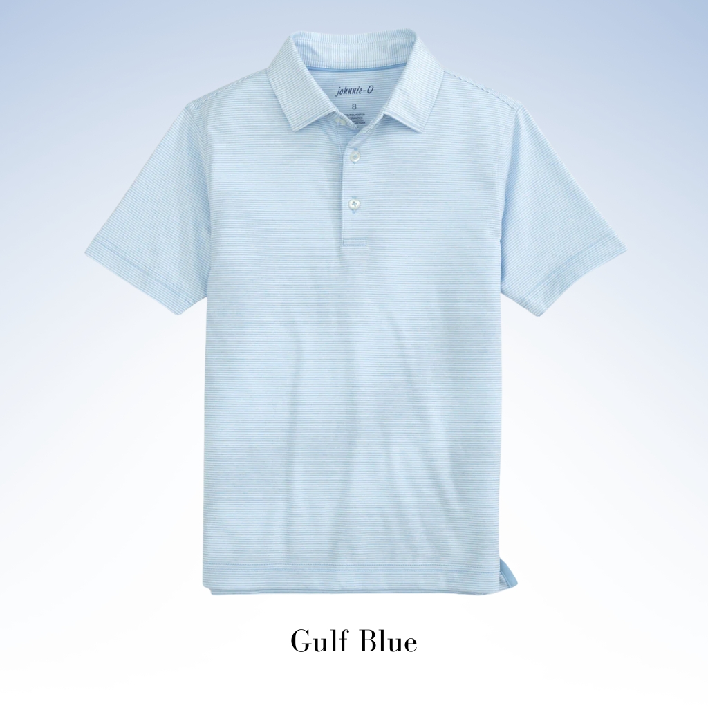 JOHNNIE-O PERFORMANCE JERSEY POLO - LYNDONN STRIPE