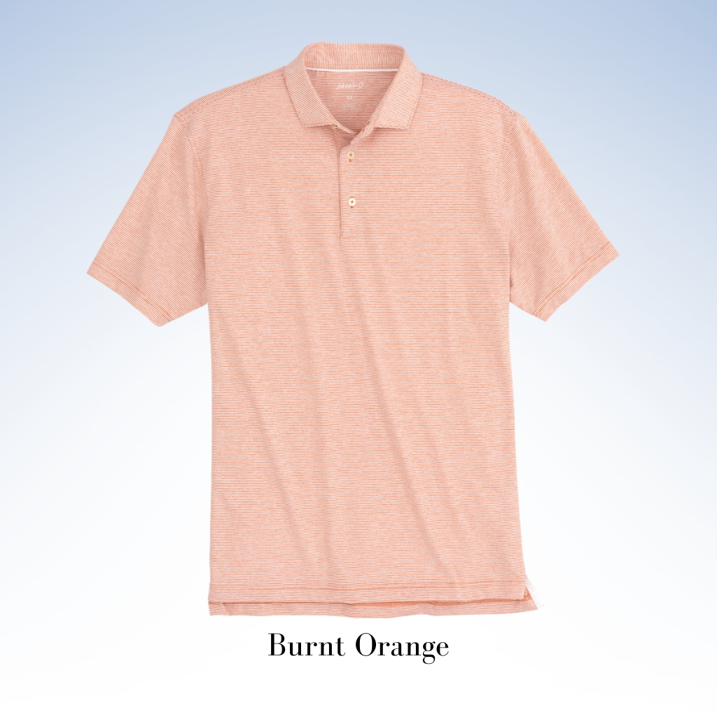 JOHNNIE-O PERFORMANCE JERSEY POLO - LYNDONN STRIPE