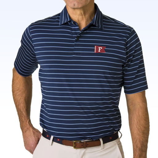 FAIRWAY & GREENE FAXON STRIPE JERSEY POLO